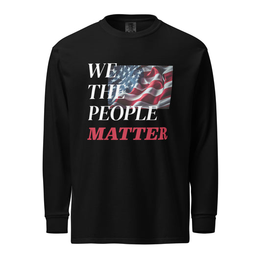 We The People Garment-dyed heavyweight long-sleeve shirt